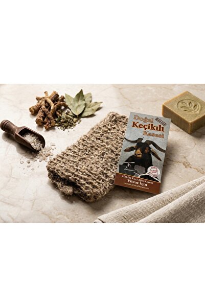 KARINCALI KESE Hakiki Keçi Kılı Kese – Derin Temizleyici Doğal Peeling & Batı...