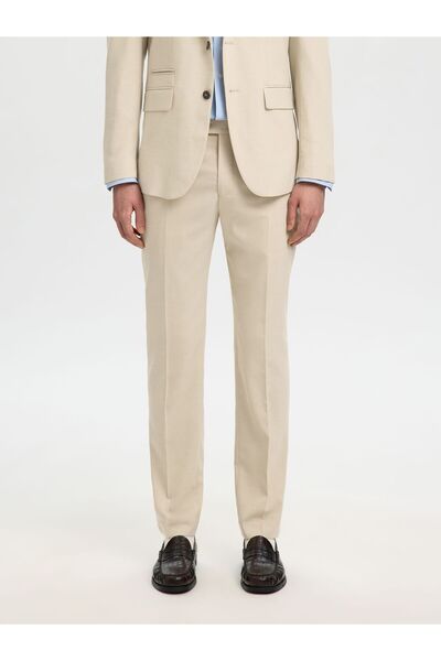 SELECTED Hose Gewebter Wollgemisch