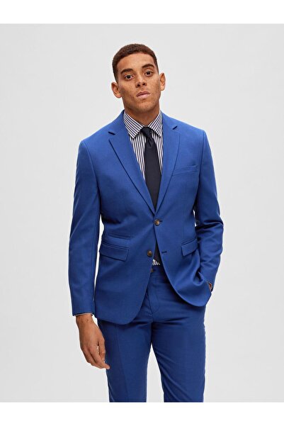 Selected Homme Blazer Gewebter Wollgemisch