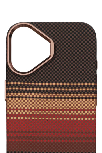 PiyasaSepeti حافظة بيكسل ويف لهاتف آيفون 17 بخطوط نارية