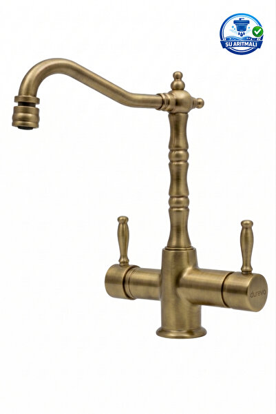 DUREVO Su Aritmali Rustic Vintage Kitchen Faucet Zen Design - Swivel Head Fea...