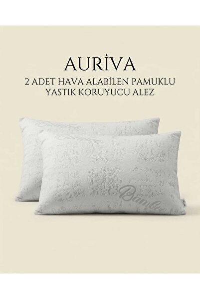 incila home AURİVA 2 Adet Bamboo Serisi Koruyucu Alez 50X70