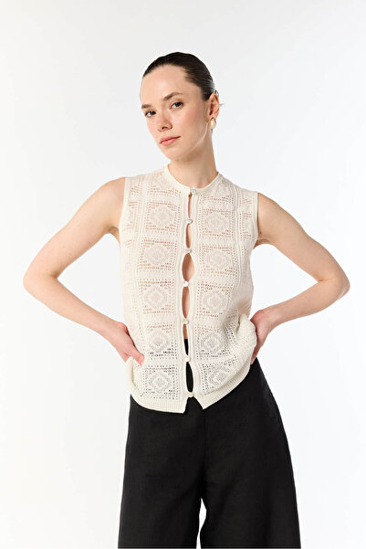 Mudo Cycling Collar Knitted Detail Vest