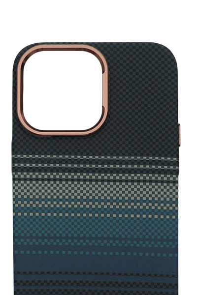 PiyasaSepeti حافظة بيكسل ويف لهاتف آيفون 14 برو ماكس باللون الأزرق العميق