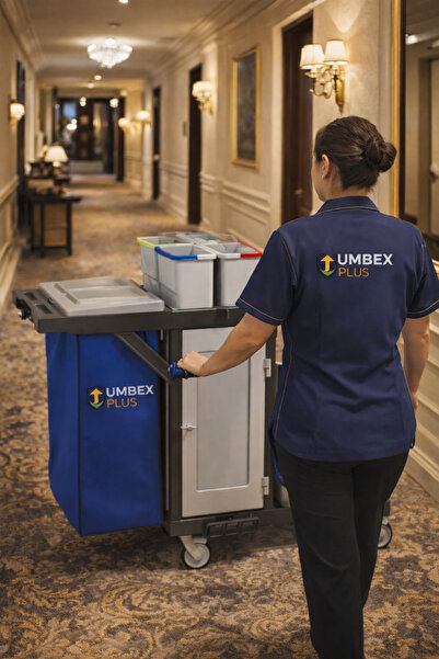 UMBEX PLUS -Plastik Kat Arabası Çift Kovalı Toplamalı Dört Kovalı Brandalı Te...