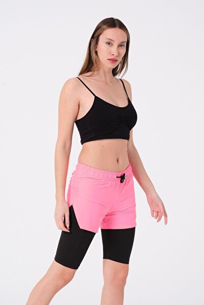 C&City Ružičaste ženske kupaće šortseve 870 - Sa tajicama