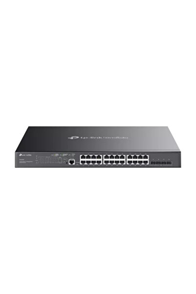TP-LINK Switch 24 porturi PoE RJ45 Gigabit, 4 x SFP Gigabit, Management L2, 1...