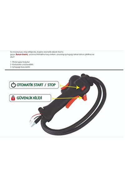 İMAYA ÇİN TIRPAN MOTORLARI TETİK TERTİBATI/KABZE TAKIM (OTOMATİK START/STOP) ...