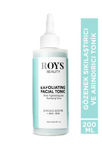 ROYS beauty Gözenek Sıkılaştırıcı ve Arındırıcı Tonik 200 ml Glycolic Acid 5%...
