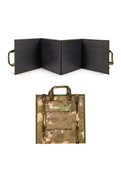 goboenergy 120W Katlanabilir Solar Panel Çanta | Kamuflaj Renk | Taşınabilir ...