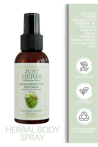 Just Herbs Herbal Protective Body Spray 100 ml
