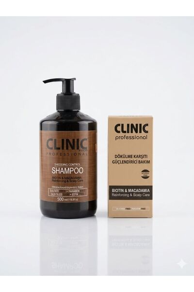 CLINIC PYROO Dökülme Karşıtı Şampuan (500ml)+bakım Yağı
