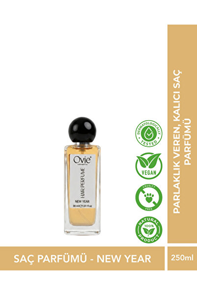 Ovie Hair Perfume New Year 30 ml – Kalıcı Saç Parfümü Parlaklık Veren Sprey