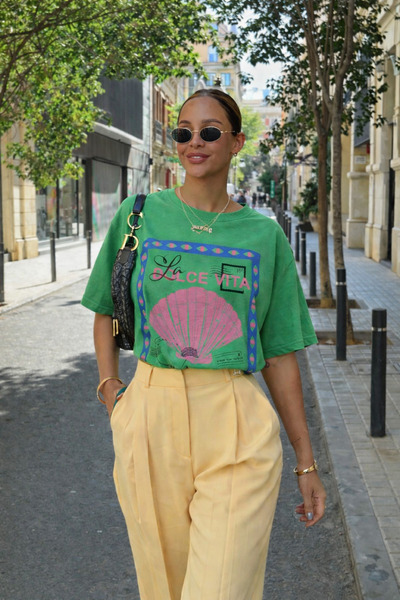 Sheesy Tricou DOLCE VITA B cu imprimeu