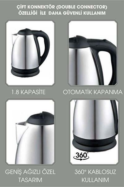 Store Stainless Steel Kettle Water Heater 1.8 L
