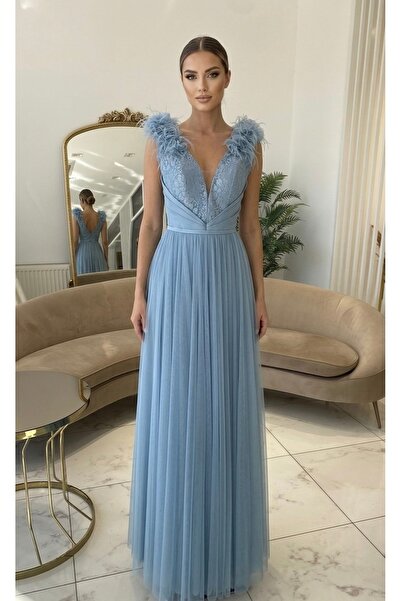 Mergen PÜSKÜLLÜ ABİYE ELBİSE