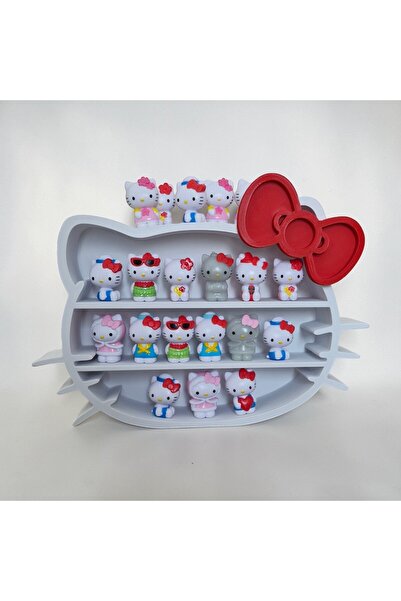 barsdepo Hello Kitty Tasarımlı Dekoratif Figür Rafı