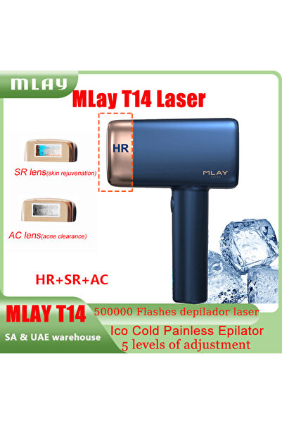 KINSEI BEAUTY جهاز إزالة الشعر بالليزر T14، مزود بتقنية التبريد بالثلج، وتقني...