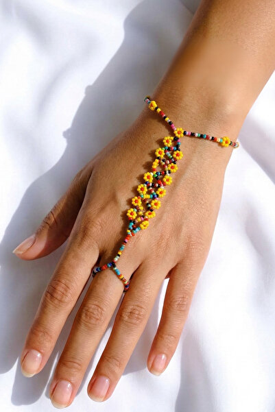 PETEK AKSESUAR Bead Embroidery - Handmade Flower Shahmeran