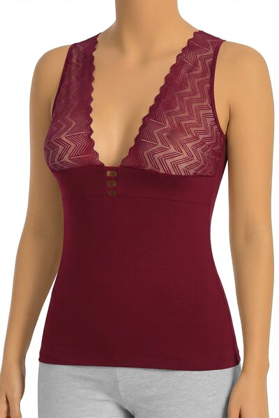 Öts Жіночий атлет з мереживом - бавовняний та еластичний, з товстими бретелями