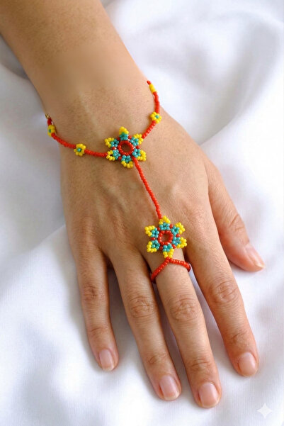 PETEK AKSESUAR Bead Embroidery - Handmade Flower Shahmeran