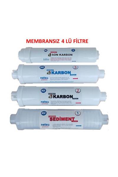 netsu arıtma cebilon Silver ve Tüm Kapalı Kasa Su Arıtma Filtresi,4 lü Filtre...