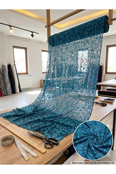 LEVENT ÖZEL Raşel Jakar Desenli Tül Perdelik Kumaş 100en300boy