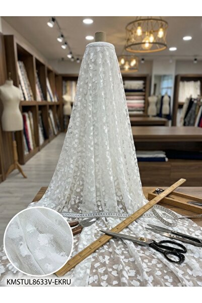 LEVENT ÖZEL Raşel Jakar Desenli Tül Perdelik Kumaş 100en300boy