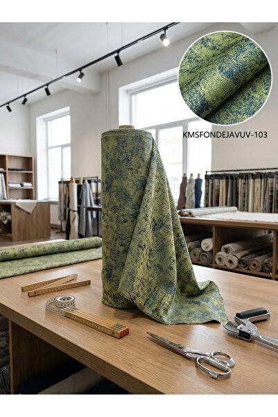 LEVENT ÖZEL Jakar Desenli Dokuma Fon Perdelik Kumaş 100en300boy