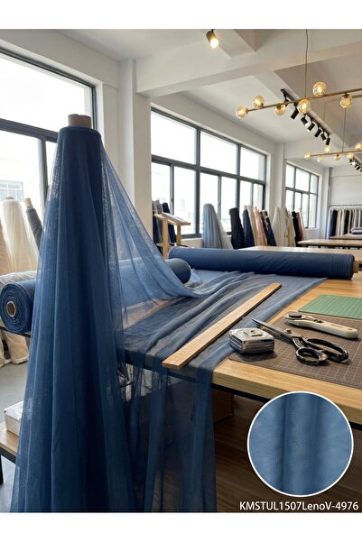 LEVENT ÖZEL Petek Dokulu Dekoratif Tül Perdelik Kumaş 100en300boy