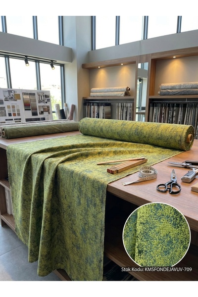 LEVENT ÖZEL Jakar Desenli Dokuma Fon Perdelik Kumaş 100en300boy