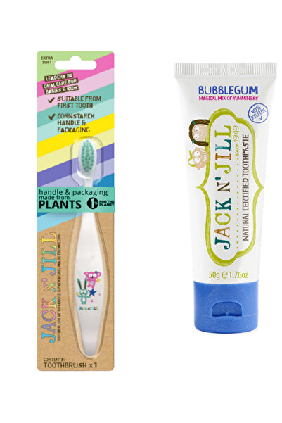 Jack N'Jill Jack N Jill Doğal Diş Bakım Seti (Bunny&Koala Diş Fırçası + Sakız...