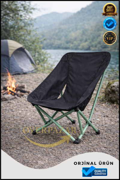 OverPazar Kamp Sandalyesi Hafif Kamp Sandalyesi Portatif Kamp Sandalyesi