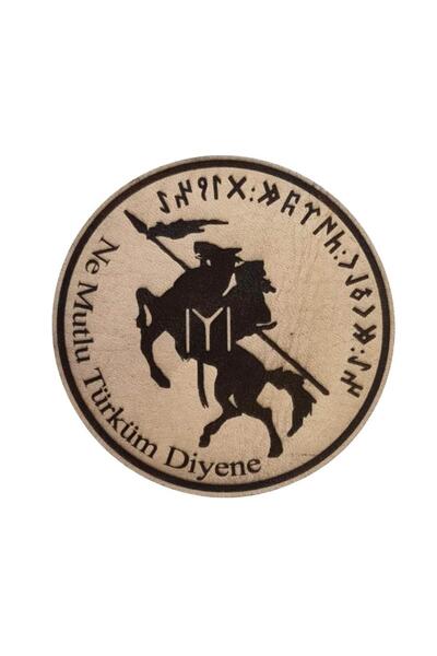 Seyhan Askeri Malzeme KAYI BOYU NE MUTLU TÜRKÜM DİYENE - Deri PEÇ - Arma - As...