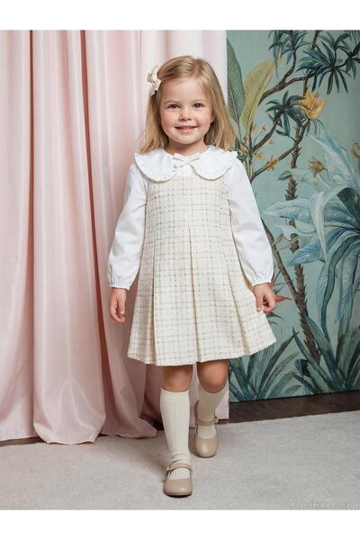 Pierre Cardin 6-9 Yaş Elbise - Ekru 8-9 Yaş