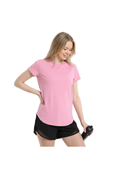 Sportive Sendai Kadın Pembe Günlük Stil T-Shirt 25YK013-PMBE