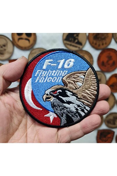 Seyhan Askeri Malzeme F16 Fighting Falcon Askeri Patch Yama Havacı Peç- PEÇ