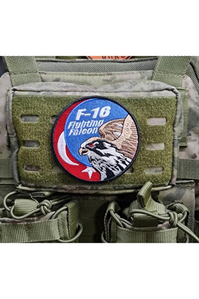 Seyhan Askeri Malzeme F16 Fighting Falcon Askeri Patch Yama Havacı Peç- PEÇ