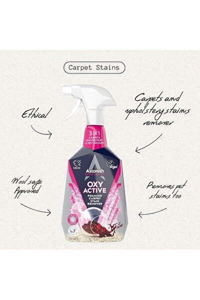 Astonish Leke Çıkarıcı Aktif Oksijenli Köpük 750 ML - Halı, Koltuk ve Döşeme Temizleyici