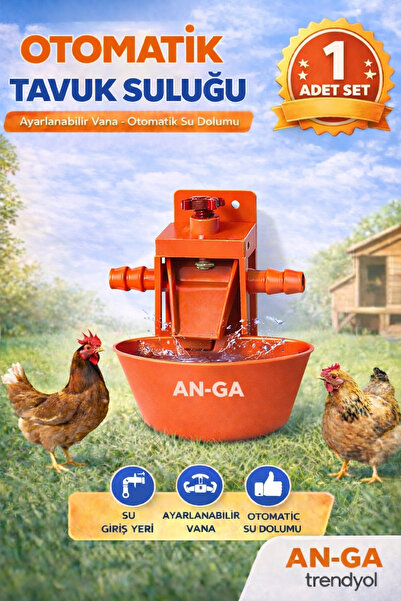 AN-GA AVM Otomatik Akıllı Tavuk Civciv Suluğu 1 Adet Ördek Keklik Hindi Güvercin