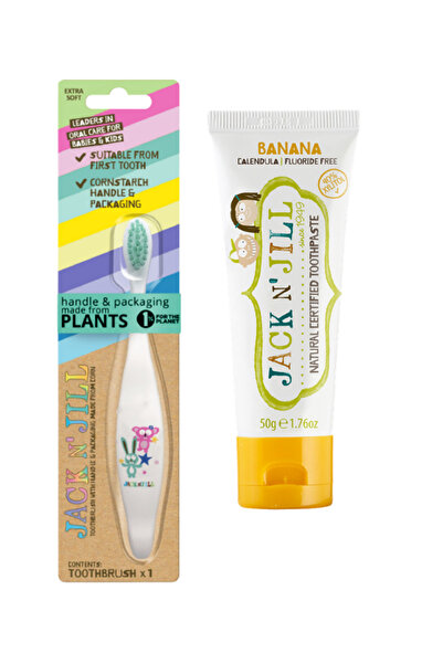 Jack N'Jill Jack N Jill Doğal Macun Ve Fırça Set 2'li Bunny-muz