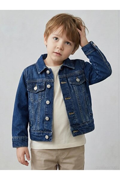 Civil Boys 4-Pocket Basic Jacket for 2-5 Years - Blue 4-5 Years