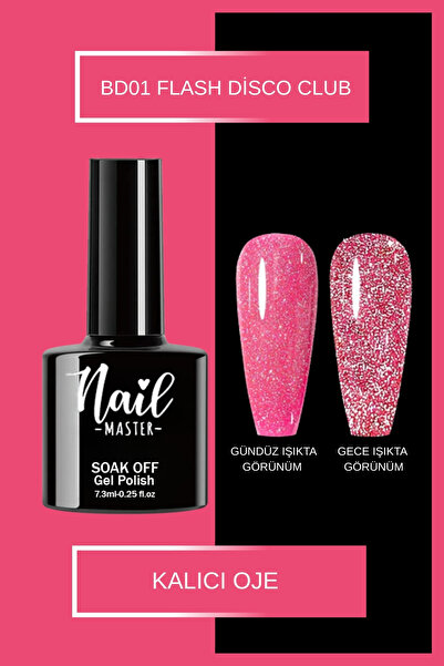 Nail Master Kalıcı Oje Bd01 Flash Disco Club Serisi 7,3ml