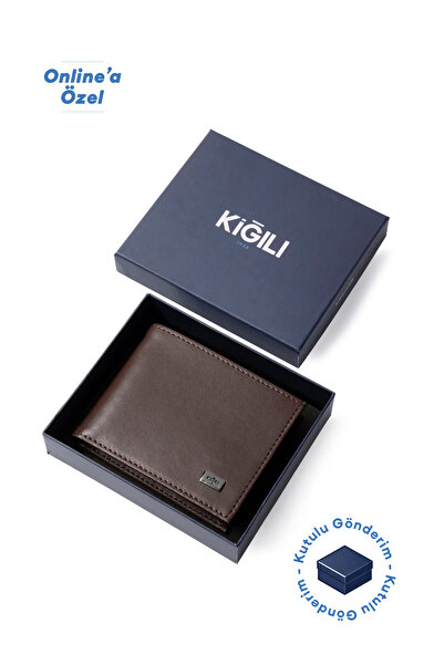 Kiğılı محفظة مسطحة مع حامل بطاقات وقسم للنقود وعلبة هدايا