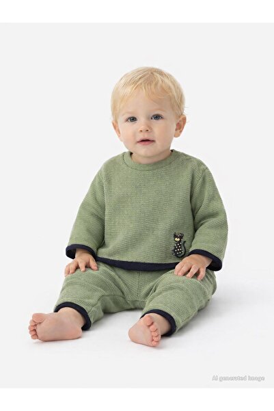 Civil Baby Tiger Nakışlı 6-18 Ay Takım - Haki
