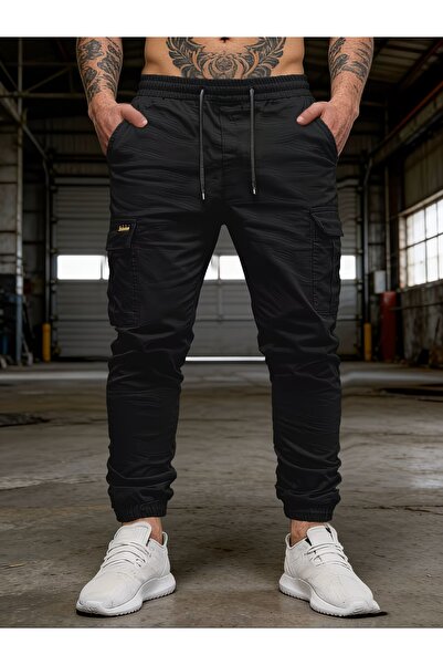 Wise&Go Store Cargo Pants Cotton Pieces Stretch Fabric Elastic Waist and Leg ...