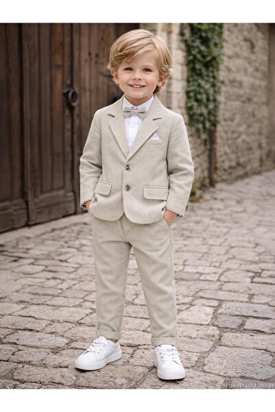 Concept. Set de 4 piese Concept cu jachetă și papion pentru vârsta 2-5 ani - ...