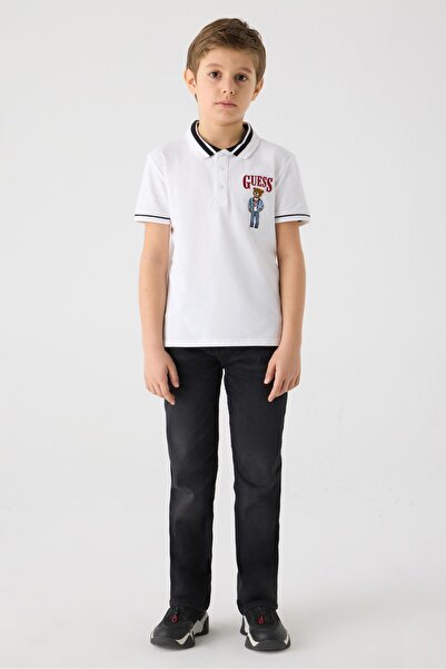 Guess BG Store Erkek Çocuk Beyaz Tshirt