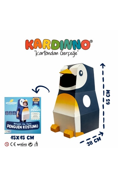 Kardinno Смокінг Pingo Pengo Картонний костюм для дітей, який можна одягнути ...
