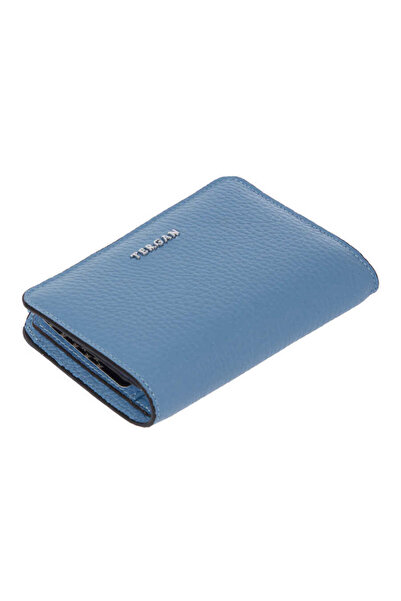 Tergan Синя дамска портмоне от естествена кожа - S1CB00005812-I6T